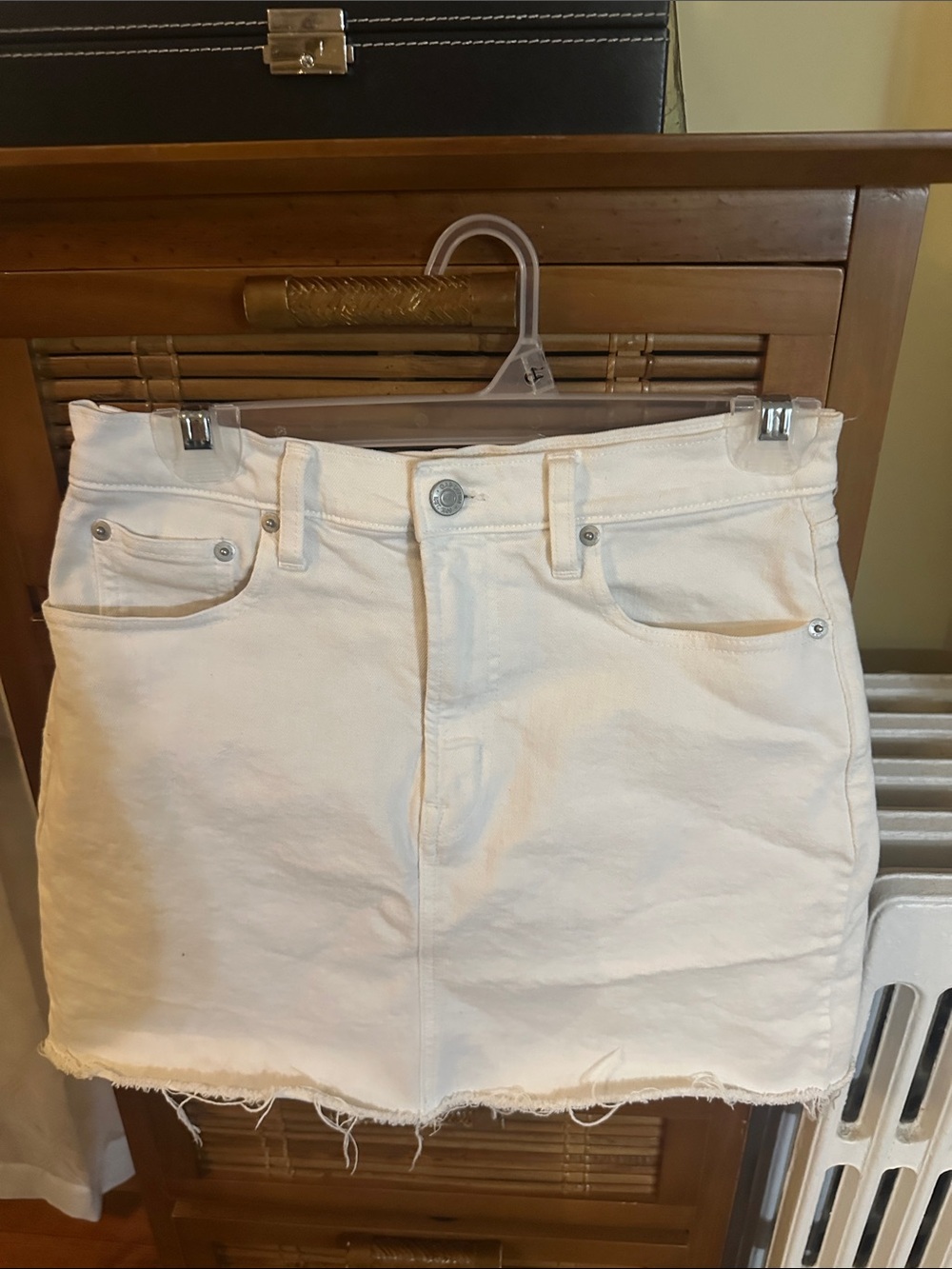 GAP White Denim Mini Skirt